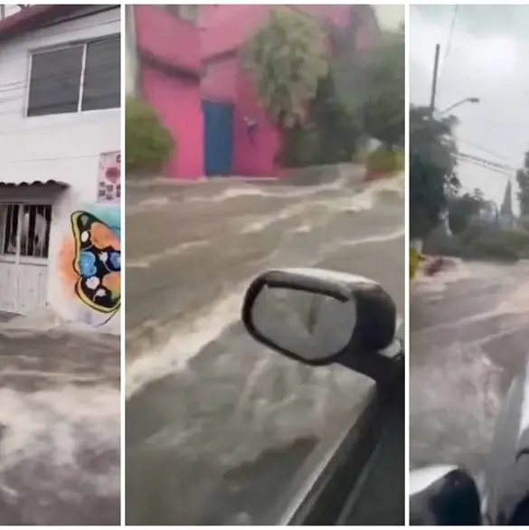 Lluvias colapsan el sur de la CDMX: Tlalpan registra inundaciones, autos varados y corrientes peligrosas Lluvias colapsan el sur de la CDMX: Tlalpan registra inundaciones, autos varados y corrientes peligrosas