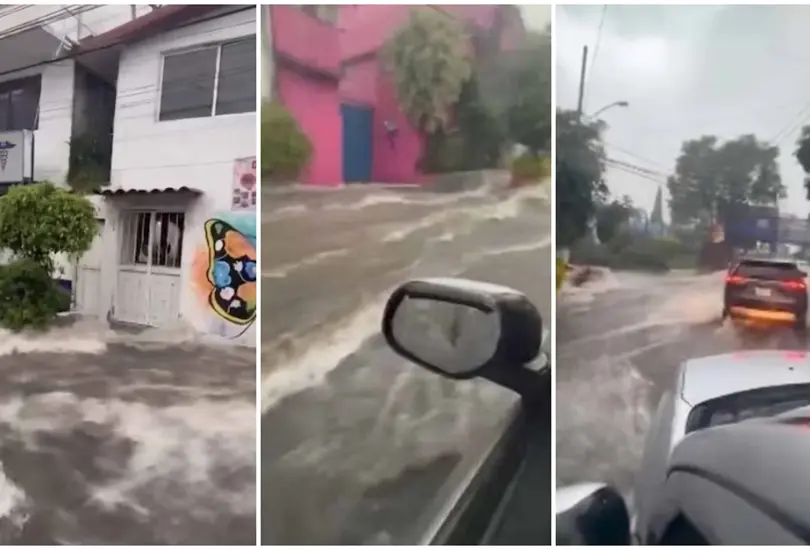 Las intensas precipitaciones ocasionaron inundaciones y encharcamientos en Tlalpan, lo que llev&oacute; a las autoridades a emitir la Alerta Naranja.
