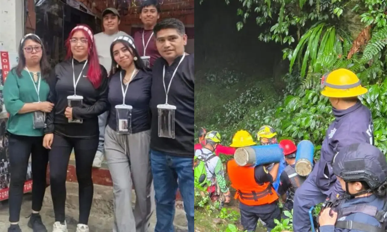  El accidente ocurrió cuando una corriente de agua sorprendió a siete personas durante un recorrido; cuatro murieron y tres lograron salir para pedir ayuda. 