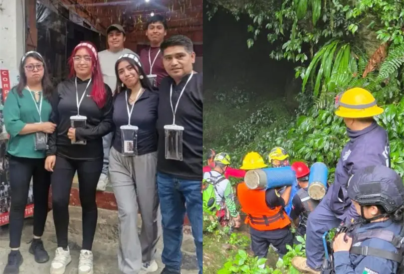 El accidente ocurrió cuando una corriente de agua sorprendió a siete personas durante un recorrido; cuatro murieron y tres lograron salir para pedir ayuda. El accidente ocurrió cuando una corriente de agua sorprendió a siete personas durante un recorrido; cuatro murieron y tres lograron salir para pedir ayuda.