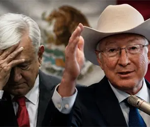 Ken Salazar niega v&iacute;nculos de AMLO con El Mayo y presuntos pagos del narco a Rocha Moya