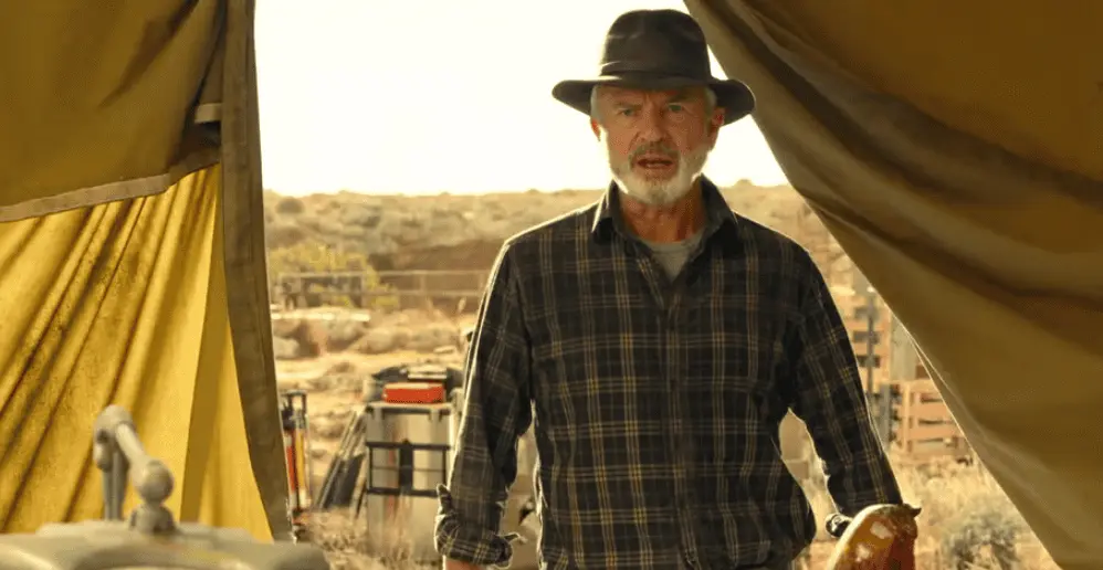 Sam Neill construyó una trayectoria de más de cinco décadas y participó en alrededor de 150 producciones de cine y televisión. RRSS.