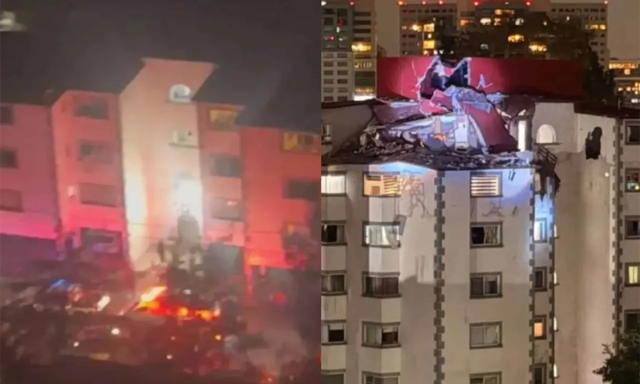  La explosión de un tanque estacionario de gas LP en Huixquilucan movilizó a cuerpos de emergencia y dejó daños en un edificio. 