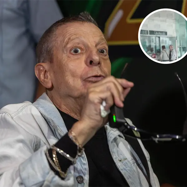 Tras criticar al gobierno, captan a C&eacute;sar Bono salt&aacute;ndose la fila para presuntamente cobrar su Pensi&oacute;n Bienestar