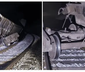 Tren Interoce&aacute;nico vuelve a descarrilarse en Oaxaca, en el mismo tramo del siniestro de 2025