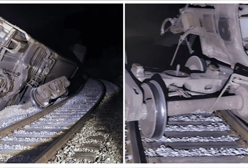 Tren Interoce&aacute;nico vuelve a descarrilarse en Oaxaca, en el mismo tramo del siniestro de 2025