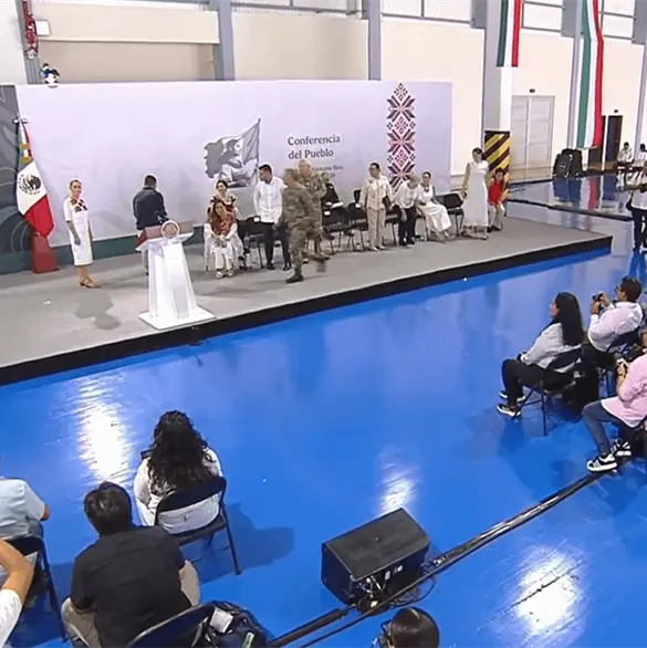 "¿Ahorita?": momento exacto en que Sheinbaum se enteró del sismo de 7.4 que sacudió México este 17 de julio "¿Ahorita?": momento exacto en que Sheinbaum se enteró del sismo de 7.4 que sacudió México este 17 de julio