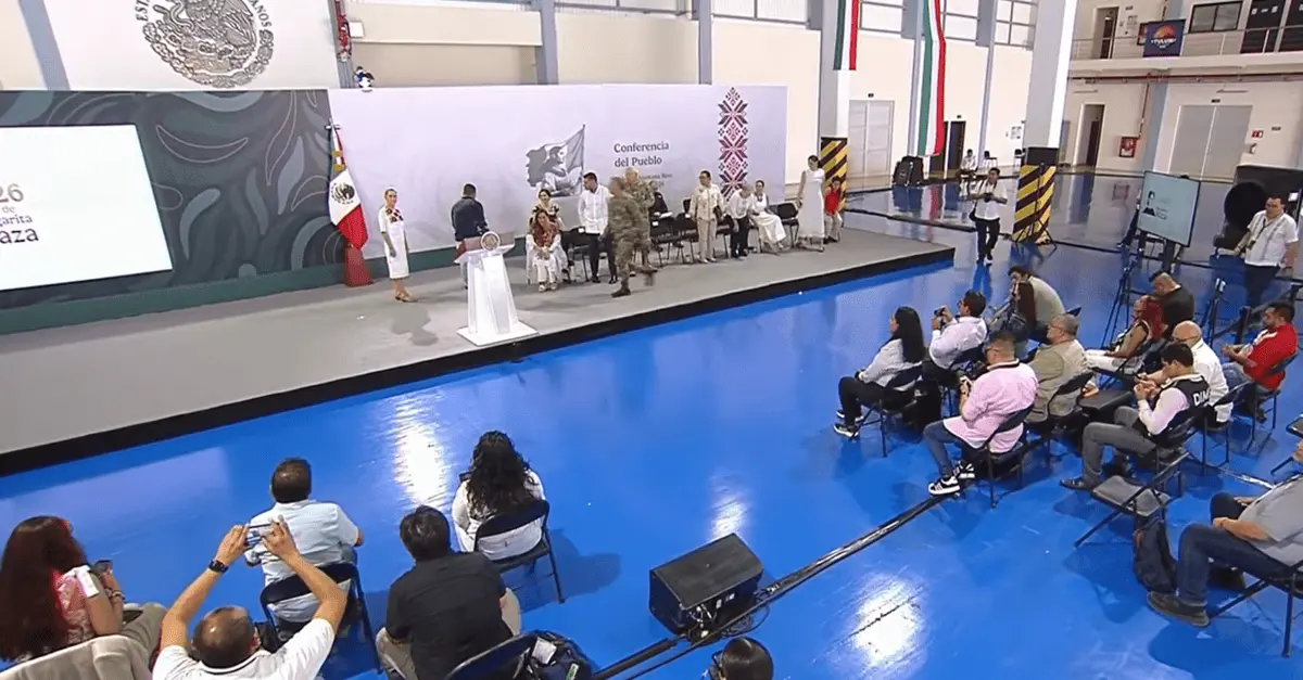 El momento en el que Sheinbaum se enteró del sismo. Especial.