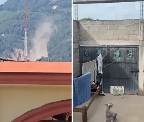 "S&iacute; est&aacute; fuerte": videos del sismo de 7.4 que sacudi&oacute; Chiapas y ocasion&oacute; derrumbes hasta en Guatemala