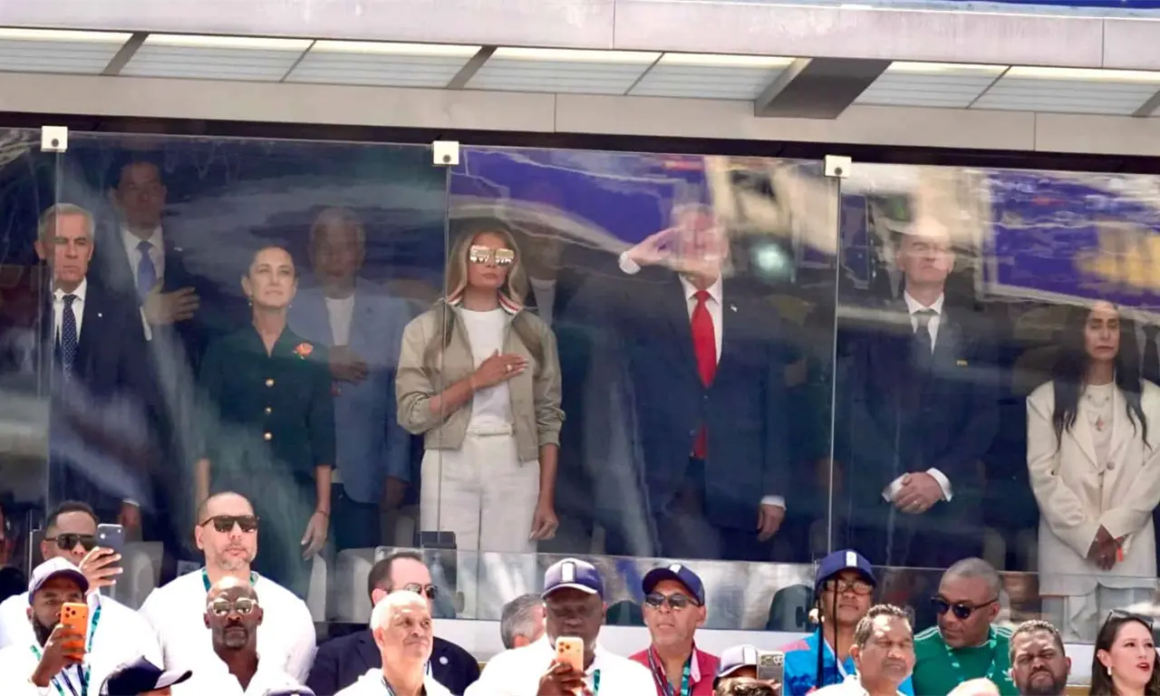  Así fue la aparición de Sheinbaum con Trump, Carney y los reyes de España en la final del Mundial 2026 