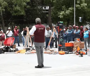 Servicios P&uacute;blicos de Puebla recibe 778 herramientas de trabajo para mantenimiento de espacios p&uacute;blicos