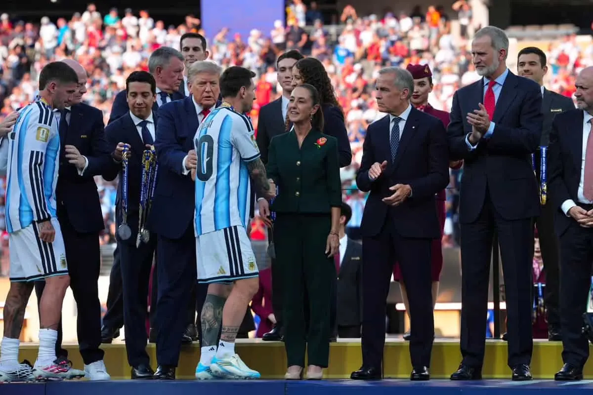 Messi sí la saludó: el gesto de Juan Musso con Sheinbaum que generó críticas. Presidencia.