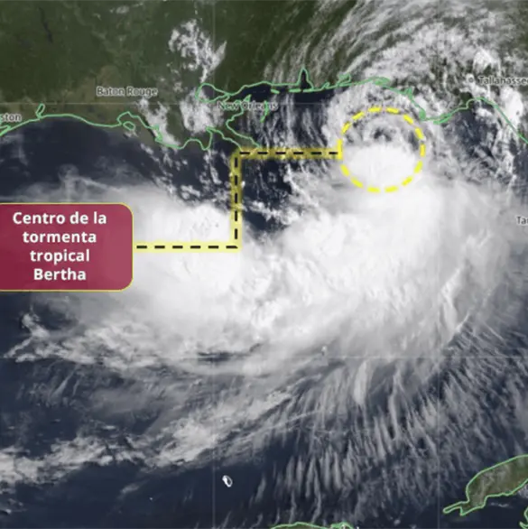 Tormenta tropical Bertha se fortalece: ¿qué estados de México podrían resultar afectados? Tormenta tropical Bertha se fortalece: ¿qué estados de México podrían resultar afectados?