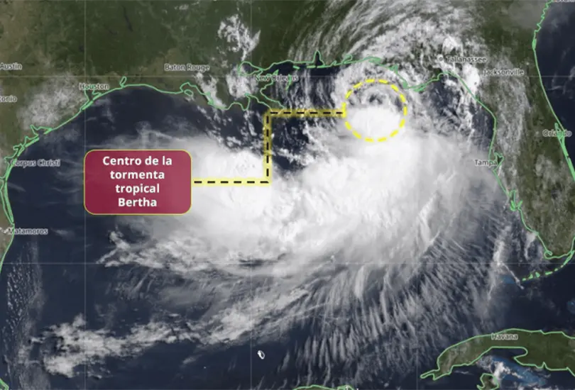 ¿La tormenta tropical Bertha afectará a México? ¿La tormenta tropical Bertha afectará a México?