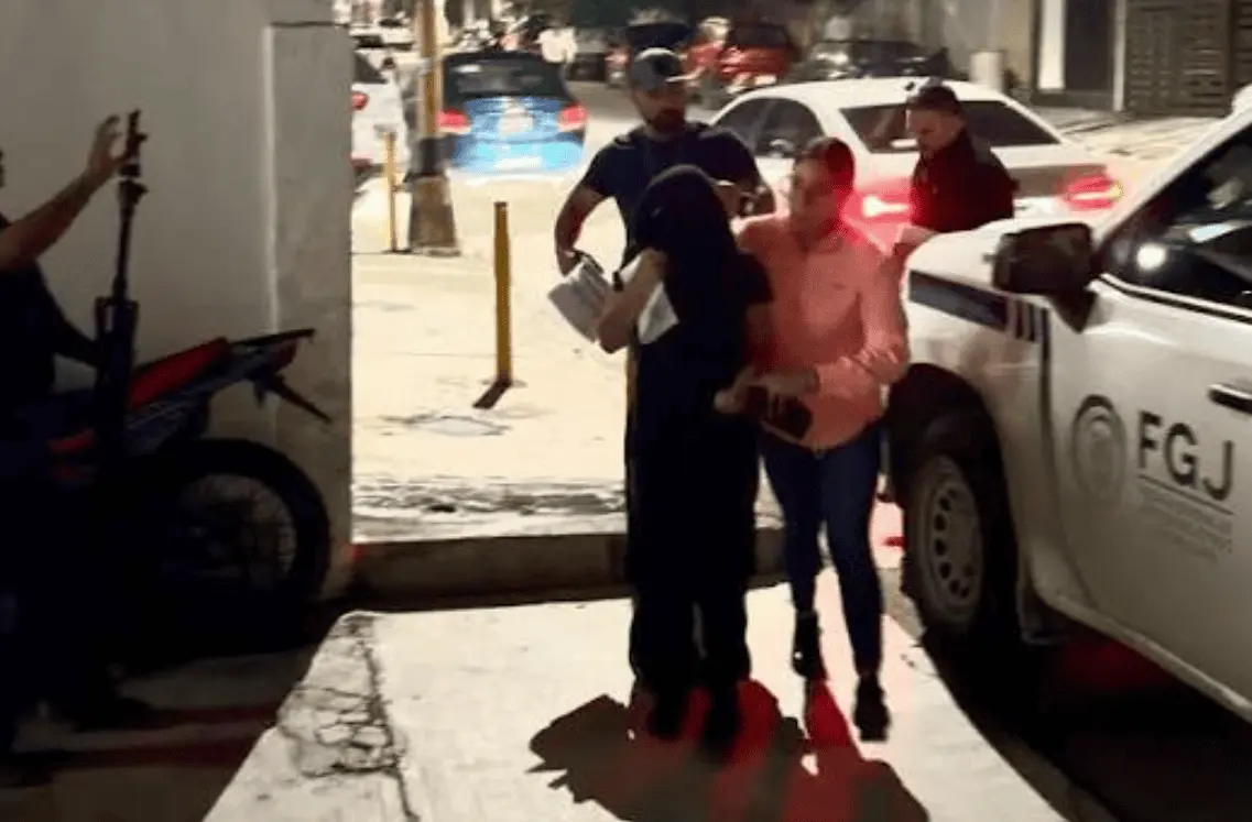 El momento de la detención de Danna Yanina. Especial.