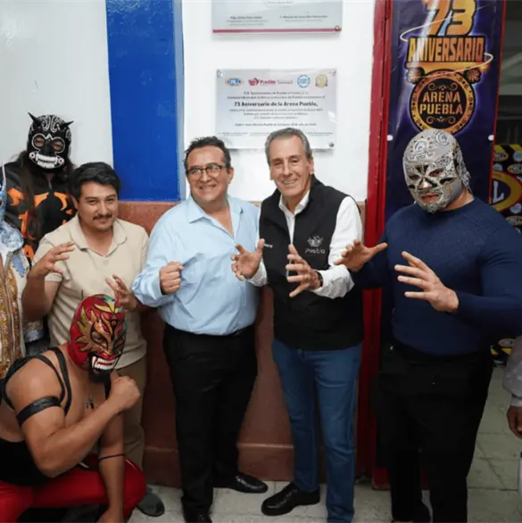 Así celebró la Arena Puebla sus 73 años años de historia sobre el cuadrilátero Así celebró la Arena Puebla sus 73 años años de historia sobre el cuadrilátero