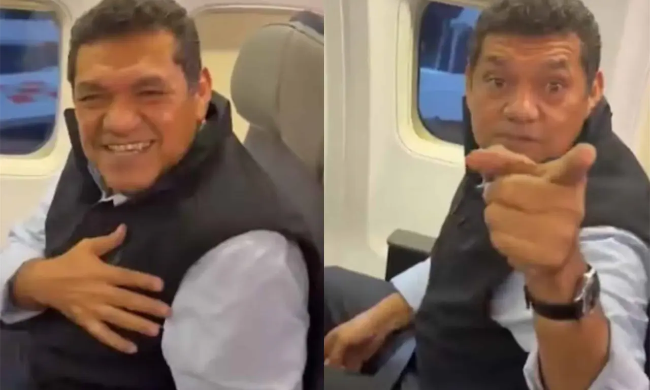  El gobernador aseguró que recibió un ascenso de la aerolínea, pero la discusión escaló con señalamientos de corrupción e hipocresía. 