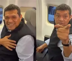 Increpan al gobernador de Tabasco, Javier May, por viajar en clase Premier