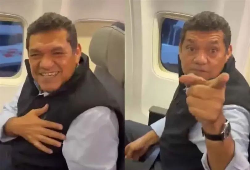 El gobernador asegur&oacute; que recibi&oacute; un ascenso de la aerol&iacute;nea, pero la discusi&oacute;n escal&oacute; con se&ntilde;alamientos de corrupci&oacute;n e hipocres&iacute;a.