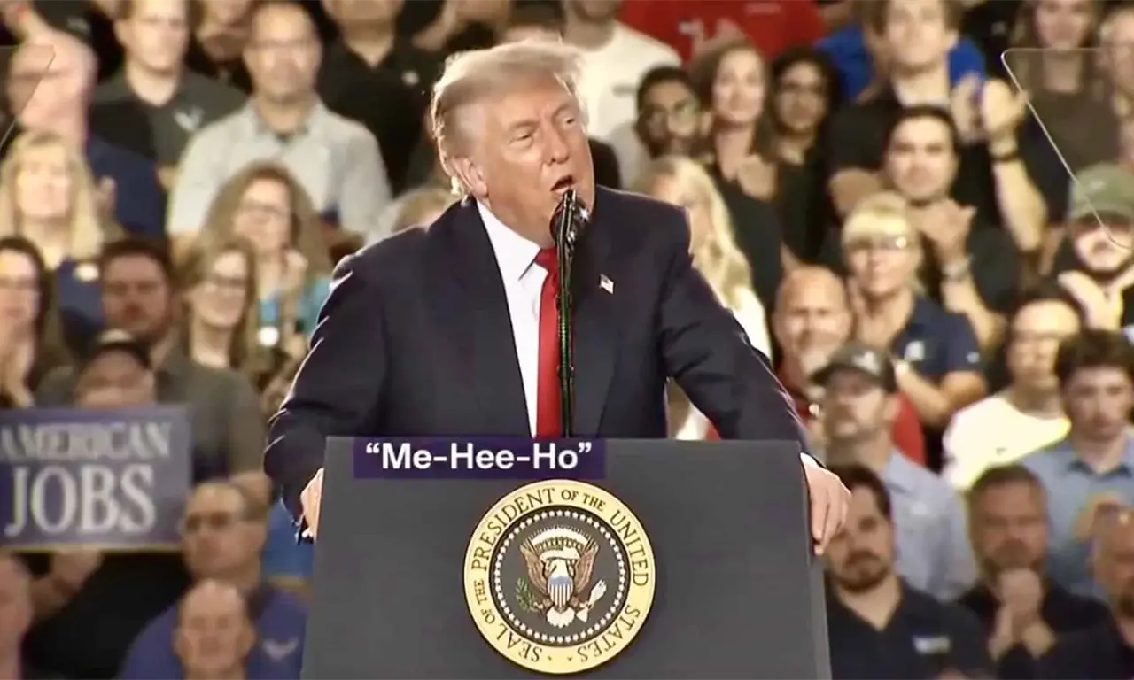  "Me-Hee-Ho": Trump se burla de la forma en que Sheinbaum pronuncia "México" 