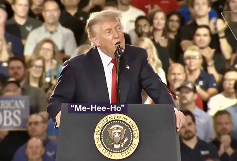 Me-Hee-Ho: Trump se burla de la forma en que Sheinbaum pronuncia M&eacute;xico
