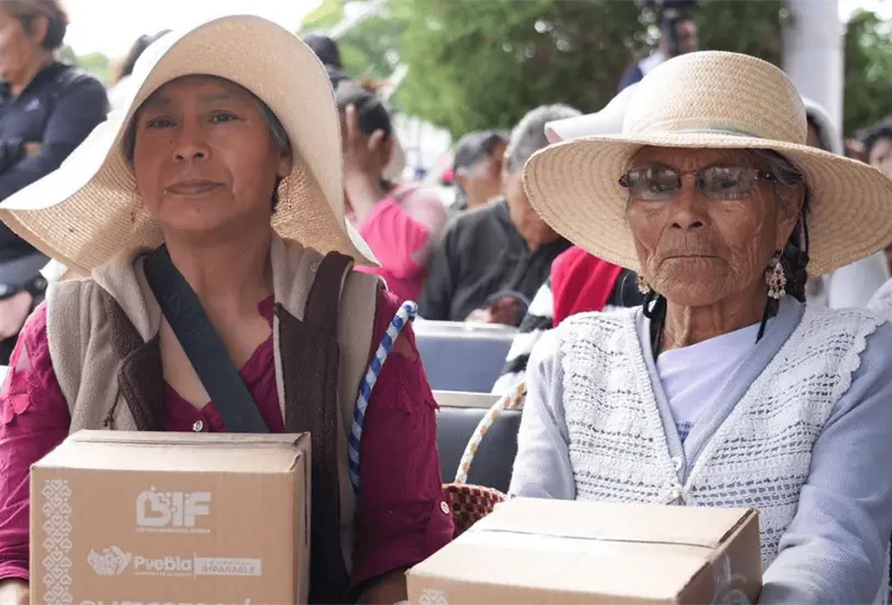 As&iacute; funciona Alimentaci&oacute;n Imparable, el programa que distribuye despensas en Puebla.