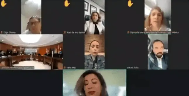 Lorena Piñón insulta a Arturo Ávila en reunión de diputados. Especial.