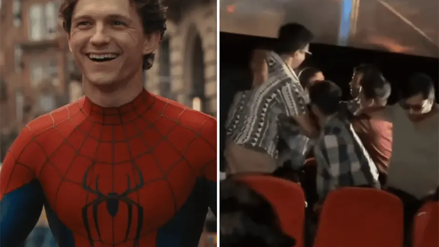 Joven es golpeado en funci&oacute;n de Spider-Man: Un nuevo d&iacute;a por hacer spoilers de la pel&iacute;cula