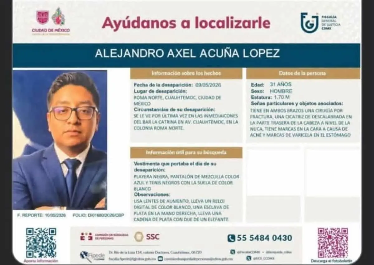 Así desapareció Alejandro Axel Acuña Especial