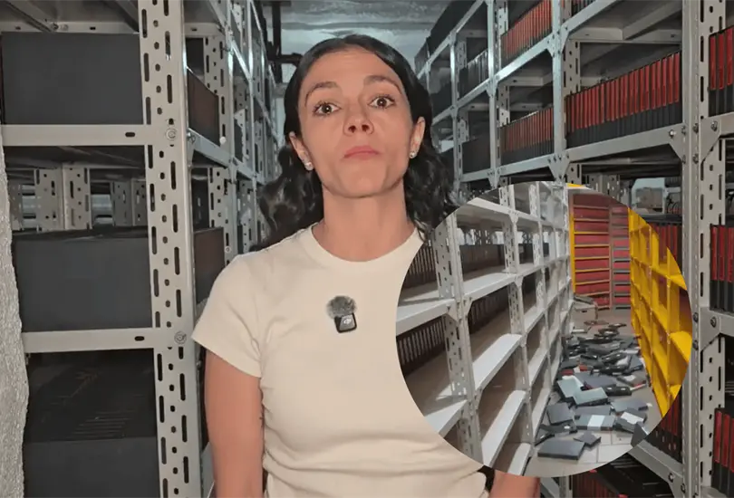 Cintas en el suelo, material histórico presuntamente dañado y registros de Aquí nos tocó vivir, de Cristina Pacheco, entre los archivos afectados Cintas en el suelo, material histórico presuntamente dañado y registros de Aquí nos tocó vivir, de Cristina Pacheco, entre los archivos afectados