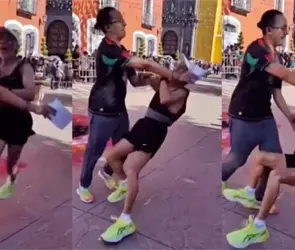 &iquest;Qu&eacute; pas&oacute; en Huamantla? Derriban a adulto mayor antes de cruzar la meta en la Carrera de Colores; video causa indignaci&oacute;n 