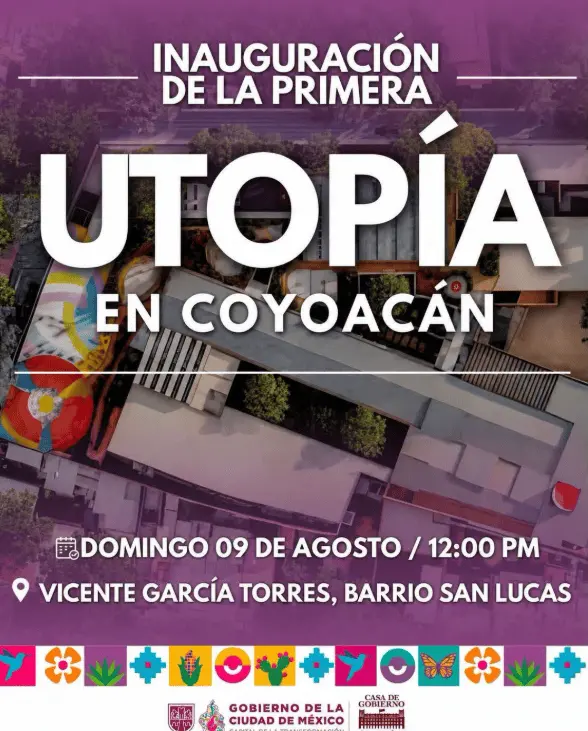 A través de sus redes sociales oficiales, la Casa de Gobierno de Coyoacán confirmó que la apertura se realizará el próximo domingo 9 de agosto a partir de las 12:00 horas. RRSS.