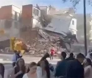 "Estaba lleno de gente": el desgarrador testimonio de hombre que vio edificio caer en terremoto de Colombia