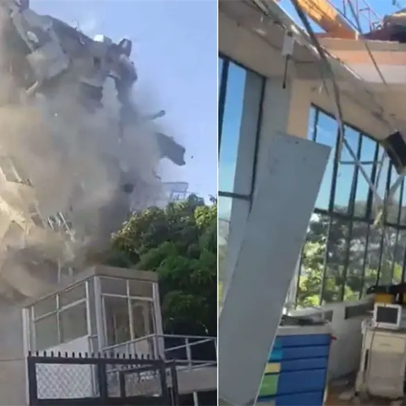 Hospital Universitario del Valle colapsa durante sismo en Colombia; reportan pacientes atrapados