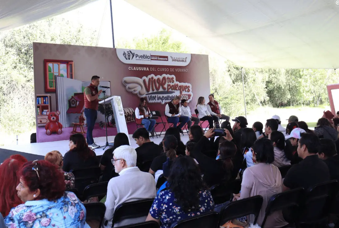 Con la conclusión de “Vive tus parques, Vive Imparable 2026”, el Gobierno de la Ciudad de Puebla cerró cuatro semanas de actividades dirigidas a un centenar de menores. RRSS.