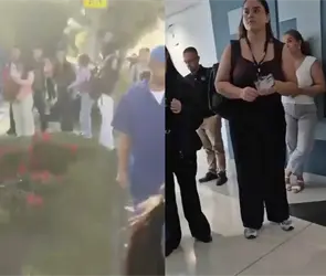 VIDEO: Jefe amenaza con acusar de abandono a empleados si se van a casa tras terremoto en Colombia