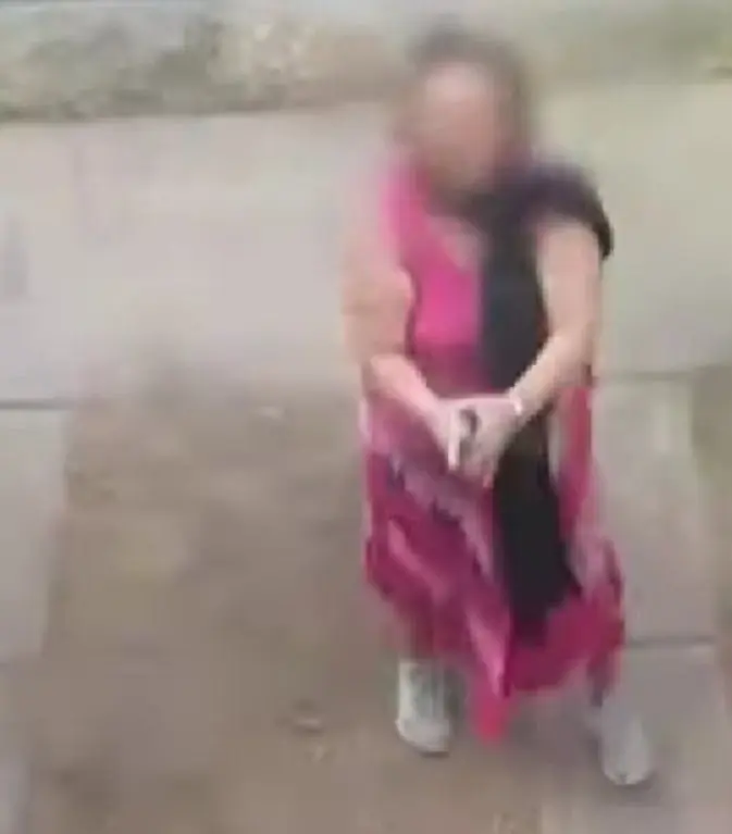 Así fue captada Carlota cuando disparó contra los invasores de la vivienda de su hija. Especial