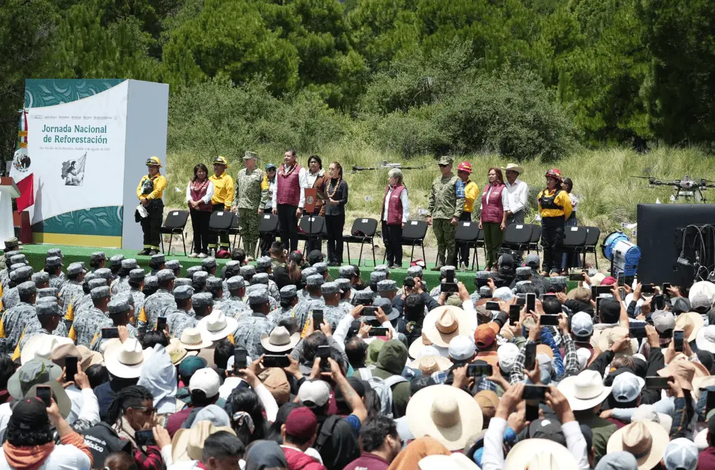 Con su incorporación a la Jornada Nacional de Reforestación, el Ayuntamiento de Puebla busca mantener una agenda relacionada con la protección de los espacios naturales y la participación de la ciudadanía. RRSS.