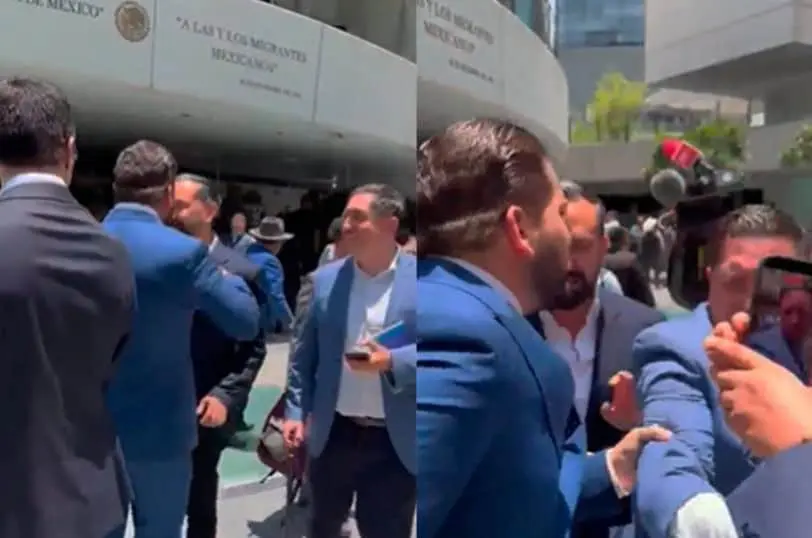 El morenista Arturo Ávila y el priista Carlos Gutiérrez Mancilla pasaron de los reclamos a los empujones e insultos frente a medios de comunicación. Especial
