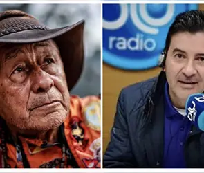 &acute;Topo Mayor&acute; confronta en vivo a periodista colombiano por cuestionar su labor: "vamos respetando"