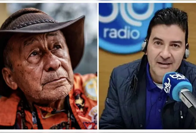 &acute;Topo Mayor&acute; confronta en vivo a periodista colombiano por cuestionar su labor: "vamos respetando"