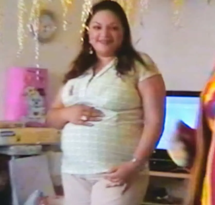 Alejandra Marín durante su embarazo Netflix