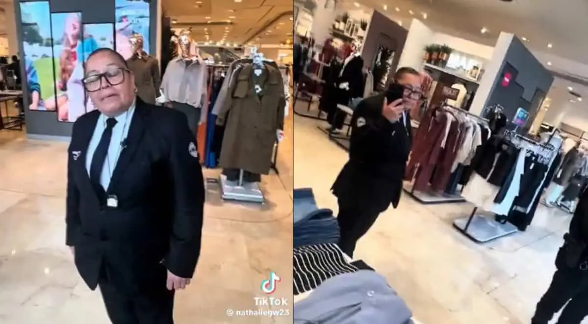  La joven mostró sus pertenencias para demostrar que no llevaba mercancía y exigió revisar las cámaras; el jefe de seguridad terminó ofreciéndole una disculpa. 