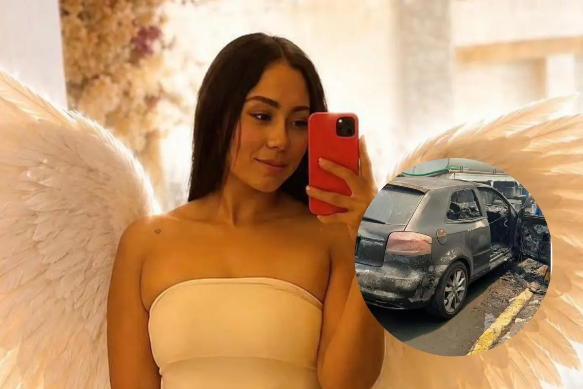  Viviana Aguilar permaneció una semana hospitalizada por las graves quemaduras que sufrió al cubrir a su hija de las llamas; la menor sobrevivió. 
