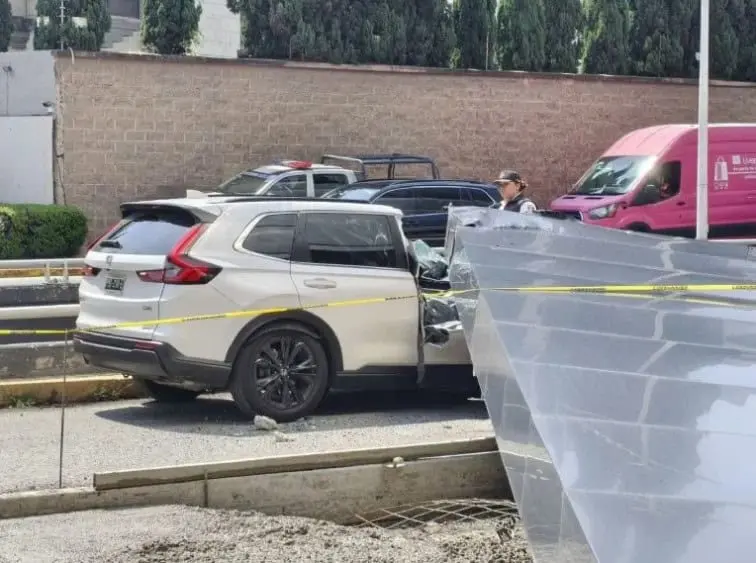 La pesada estructura cayó justo al paso de una camioneta que era conducida por una mujer Especial