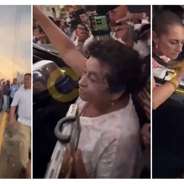 Mujer confronta a Sheinbaum en Tampico y rechaza su saludo: "No, yo no te doy la mano"
