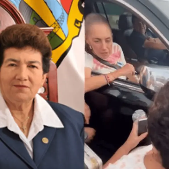 &iquest;Es funcionaria? Identifican a mujer que encar&oacute; a Sheinbaum y golpe&oacute; su camioneta