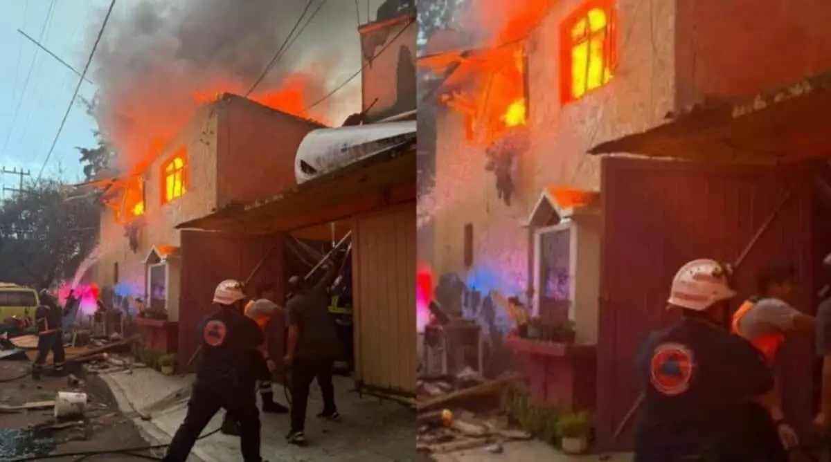  El estallido ocurrió presuntamente por una falla relacionada con gas y generó una enorme columna de humo visible desde distintos puntos de la alcaldía. 
