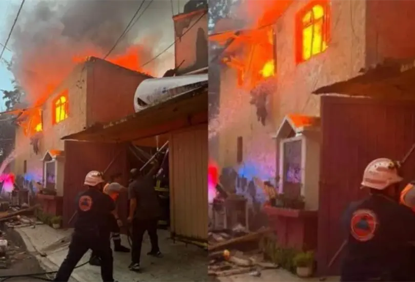El estallido ocurrió presuntamente por una falla relacionada con gas y generó una enorme columna de humo visible desde distintos puntos de la alcaldía. El estallido ocurrió presuntamente por una falla relacionada con gas y generó una enorme columna de humo visible desde distintos puntos de la alcaldía.