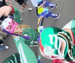 Jes&uacute;s Ernesto, hijo de AMLO, habr&iacute;a acudido al Mundial disfrazado de luchador; filtran videos